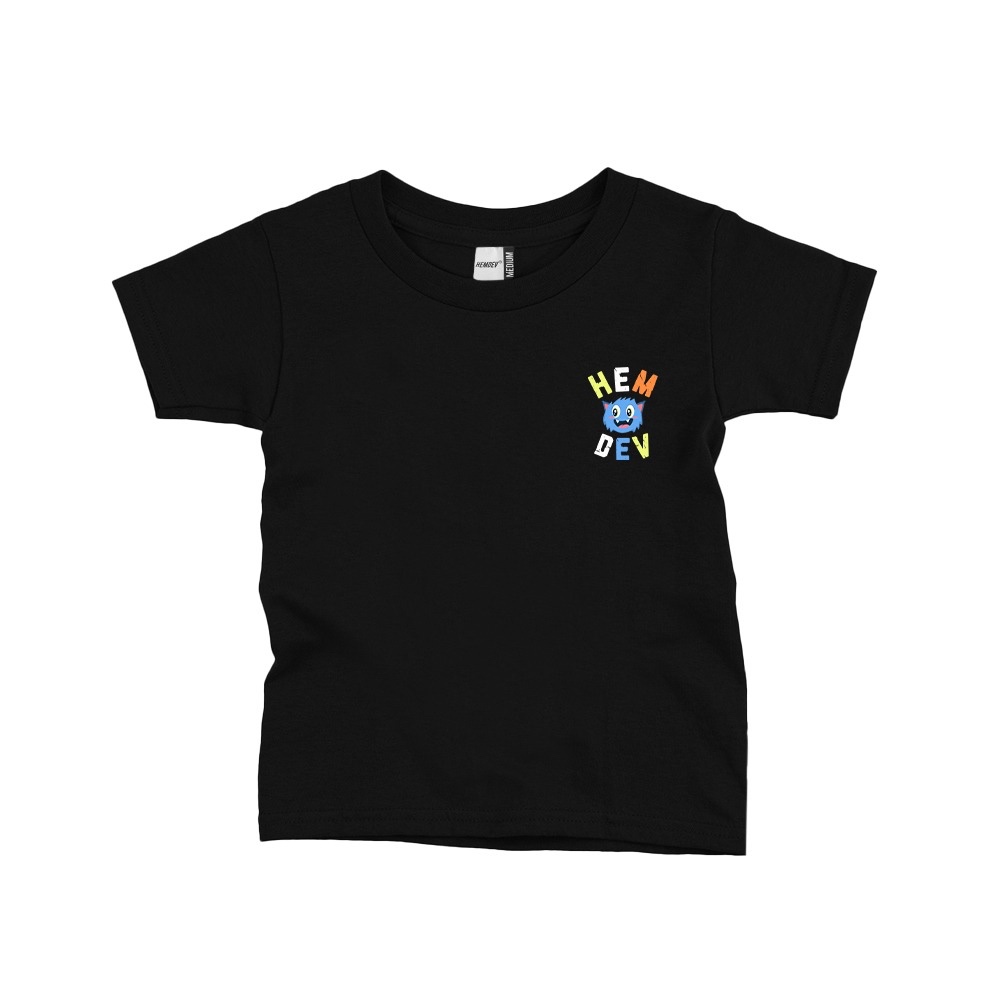 Jual Hemdev Tshirt Anak Monic Black Tees | Shopee Indonesia
