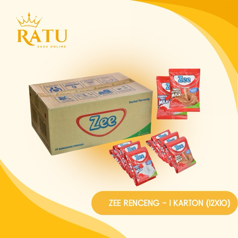Jual Grosir Karton - Zee Sachet Renceng - rasa Vanilla & Coklat (12 ...