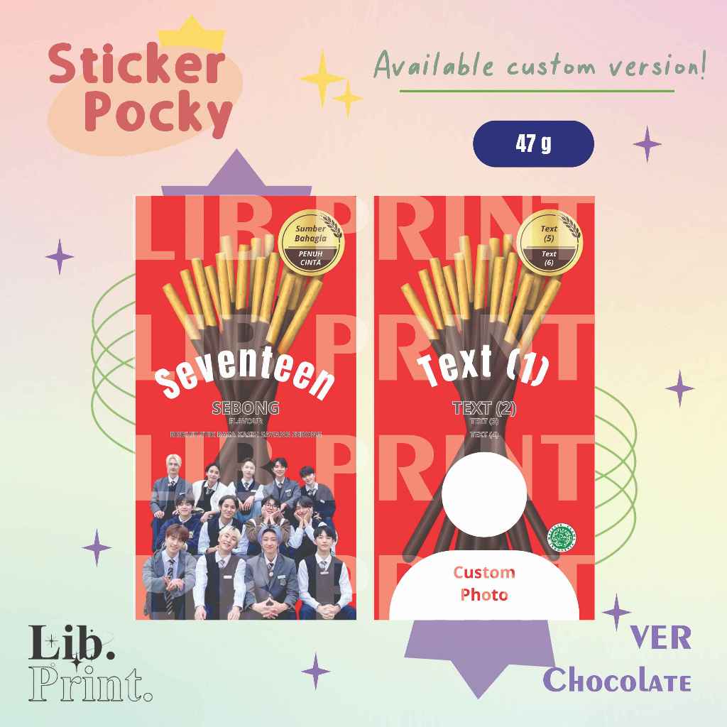 Jual STICKER POCKY CUSTOM NCT EXO NCT DREAM NCT 127 WAYV BTS TXT ...