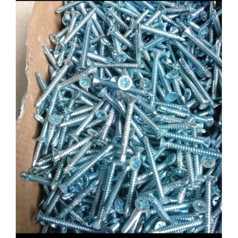 Jual SEKRUP TAPPING FAB 6X5/8 MOON LION BOX KEPALA RATA/ SELF TAPPING ...