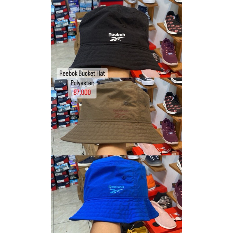 Jual 2 VARIASI WARNA BUCKET HAT REEBOK POLYESTER UNISEX PRIA DAN WANITA ...
