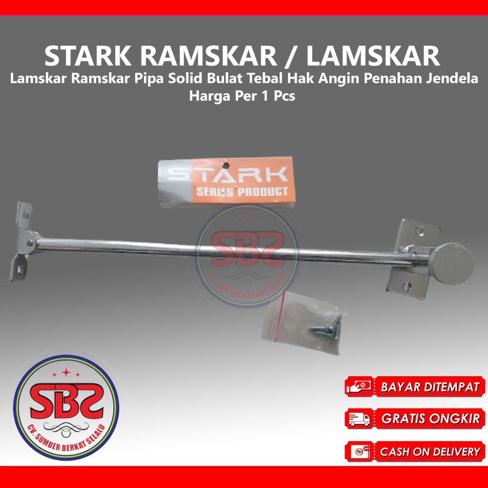 Jual STARK Lamskar Ramskar Bulat Pipa Solid Bulat Tebal Hak Angin ...