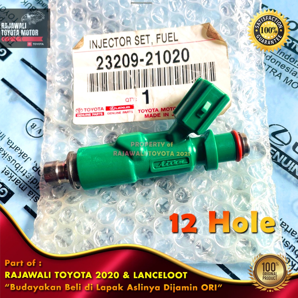 Jual Nozzle Injektor Altis, Yaris & Vios 12 Hole Mesin 1NZ 2NZ Lubang ...