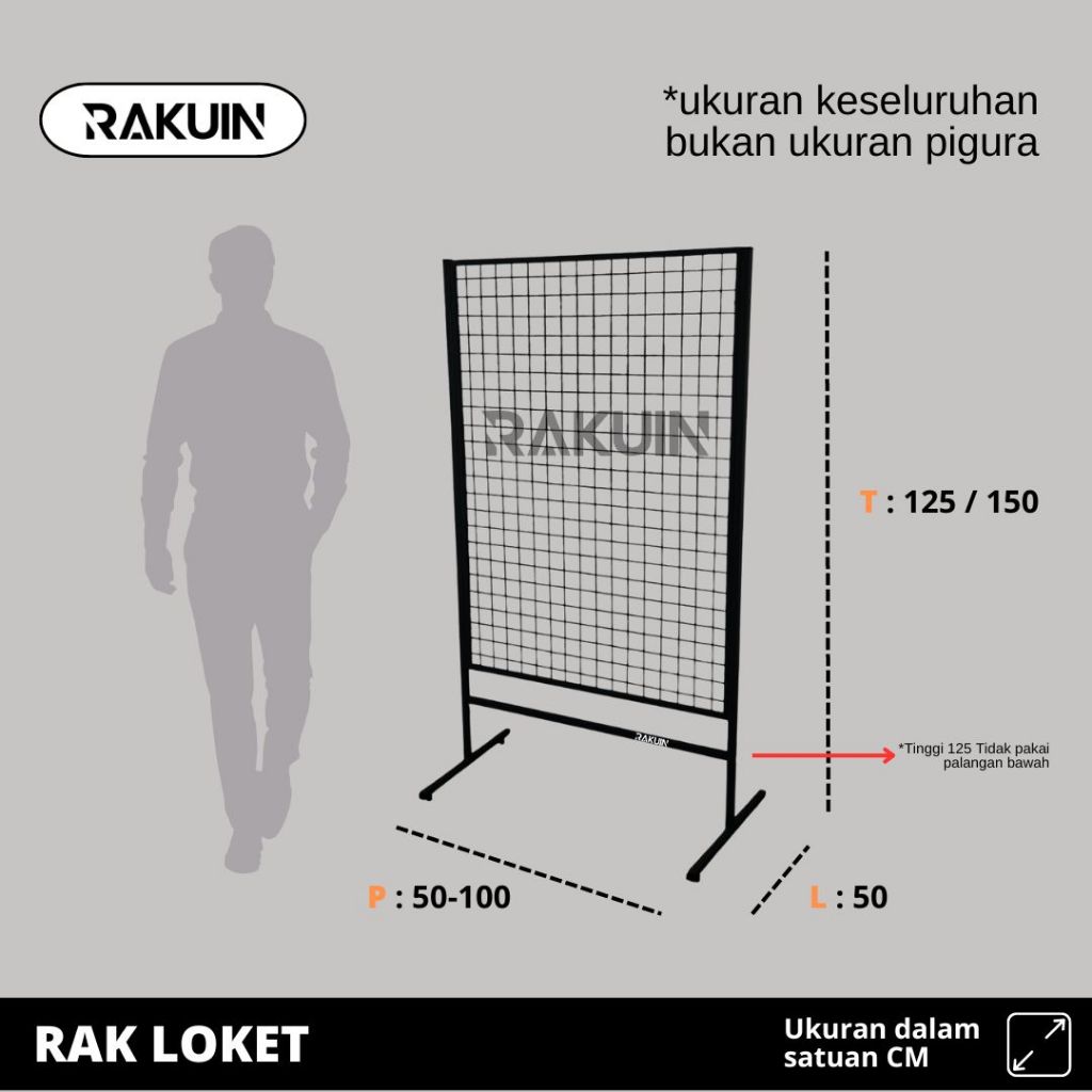 Jual RAK LOKET - RAK AKSESORIS KAWAT DISPLAY / RAK WIRE GRID - RAKUIN ...