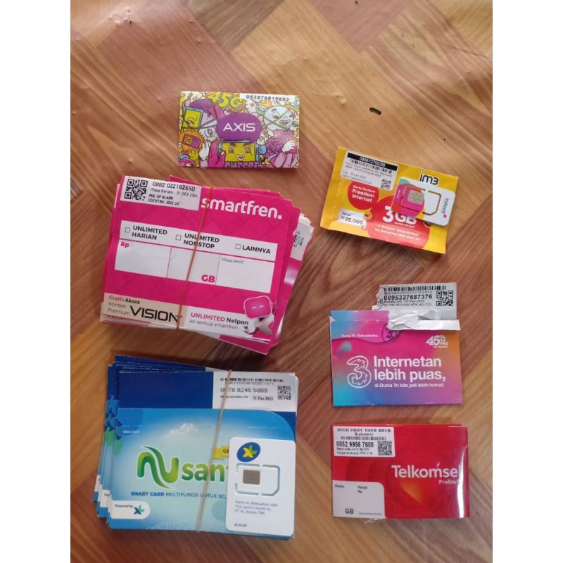 Jual Kartu kosong TRI THREE SIAP PAKAI perdana zero nomor murah meriah ...