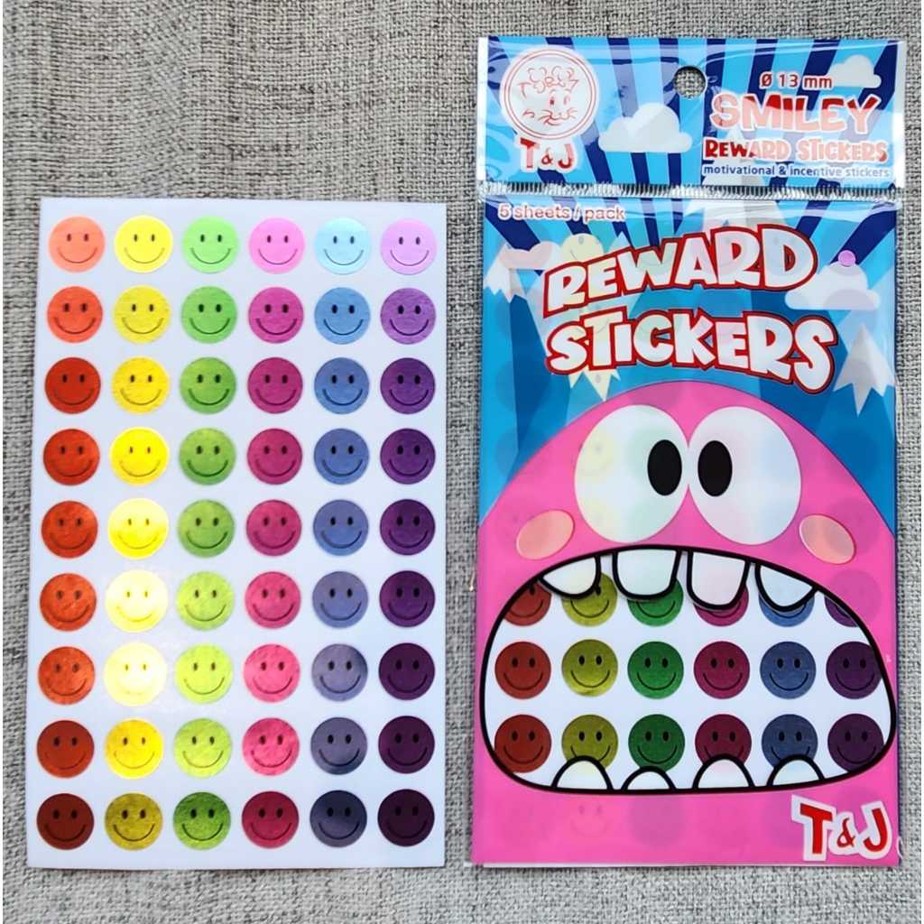 Jual T&J Labels REWARD STICKER SMILEY | Shopee Indonesia