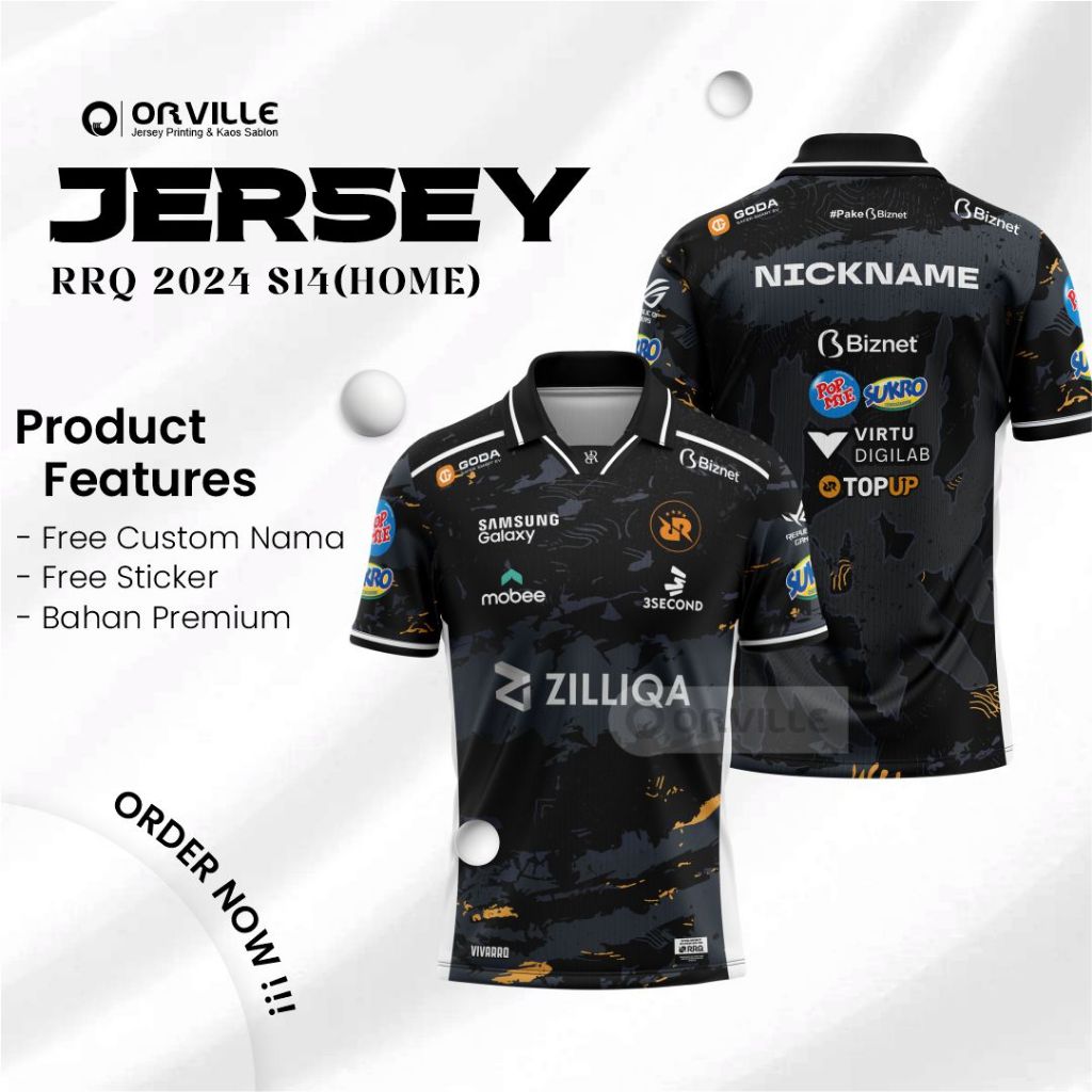 Jual JERSEY KAOS RRQ TERBARU 2024 MPL S14 VICTORIE VERSION HOME AWAY ...