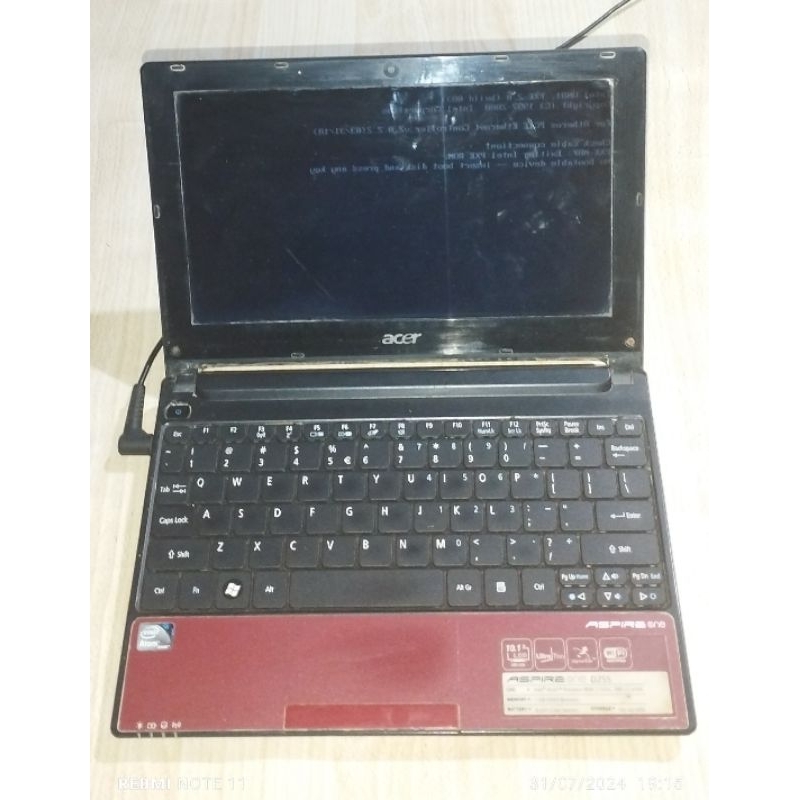 Jual Notebook Acer Aspire One Intel Atom DDR3 minus Tampiian layar ...