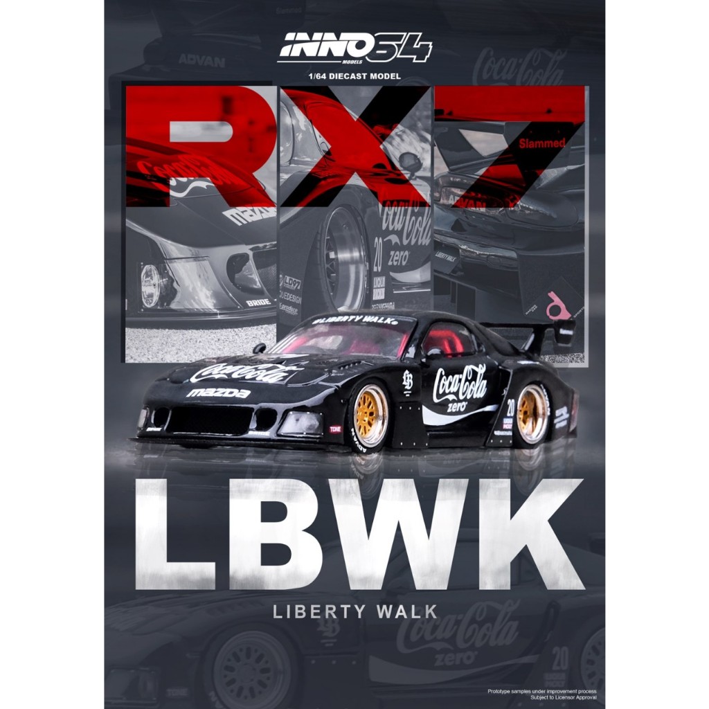 Jual INNO IN64-LBWK-RX7-01 Mazda FD3S Rx7 Black LBWK LB Super ...