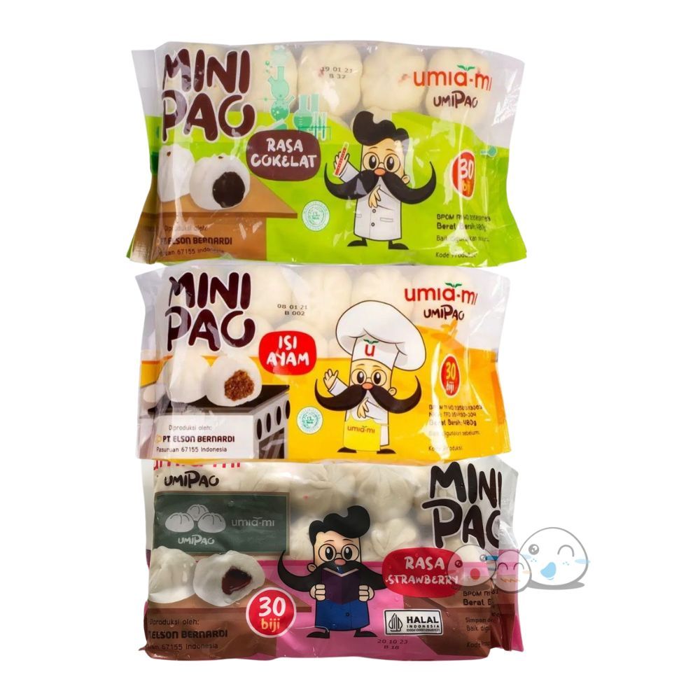 Jual Umiami Minipao Coklat Ayam Strawberry isi 30pcs | Shopee Indonesia