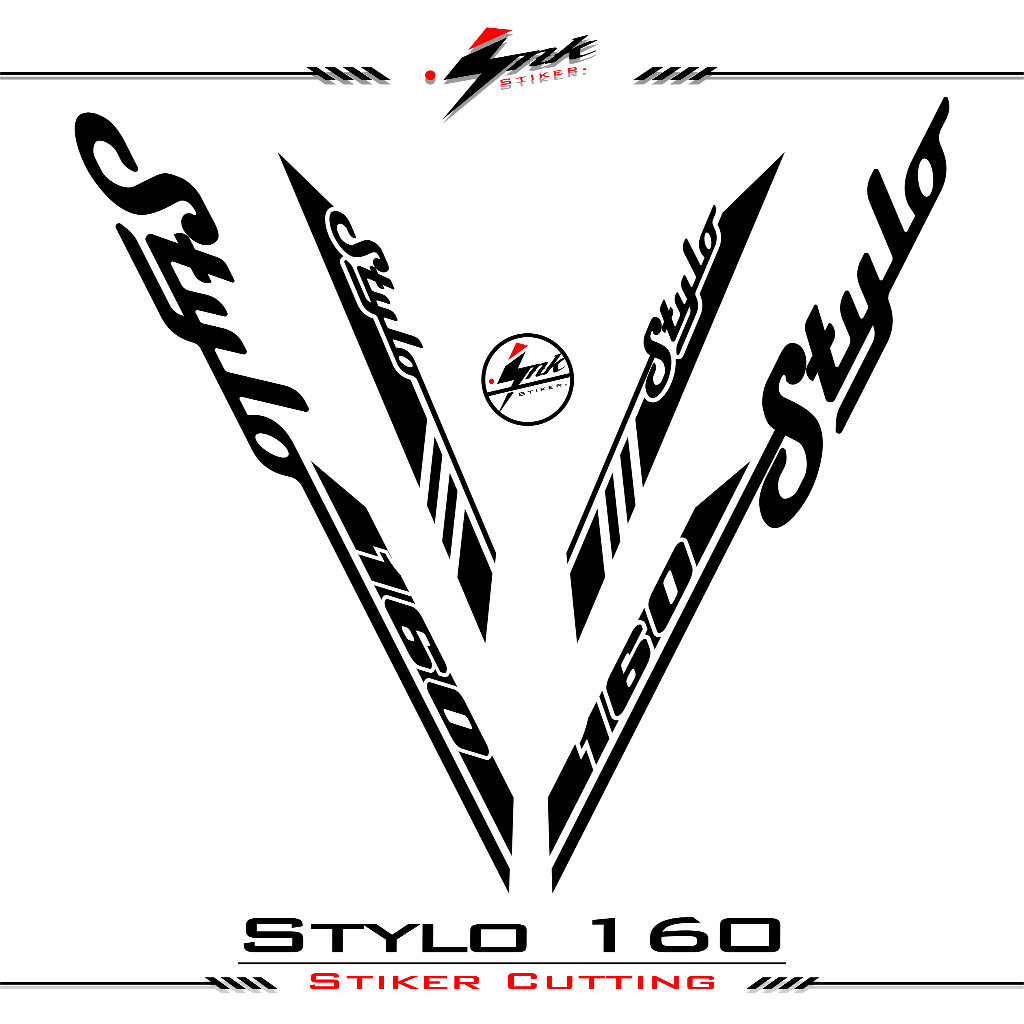 Jual Stiker Cutting Honda Stylo 160 Tribal Variasi Stiker Catting Stylo ...