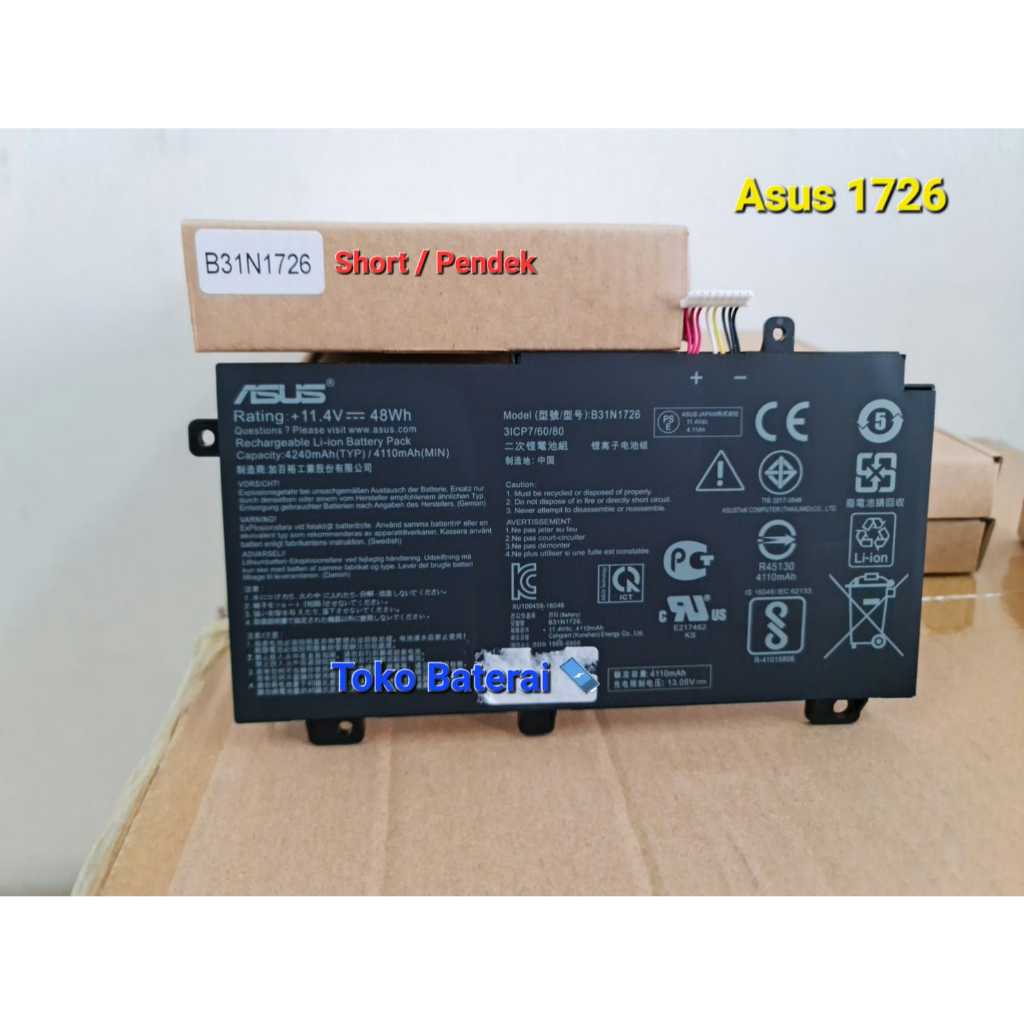 Batería Compatible con Asus FX80 FX86 TUF FX504 FX504GE F