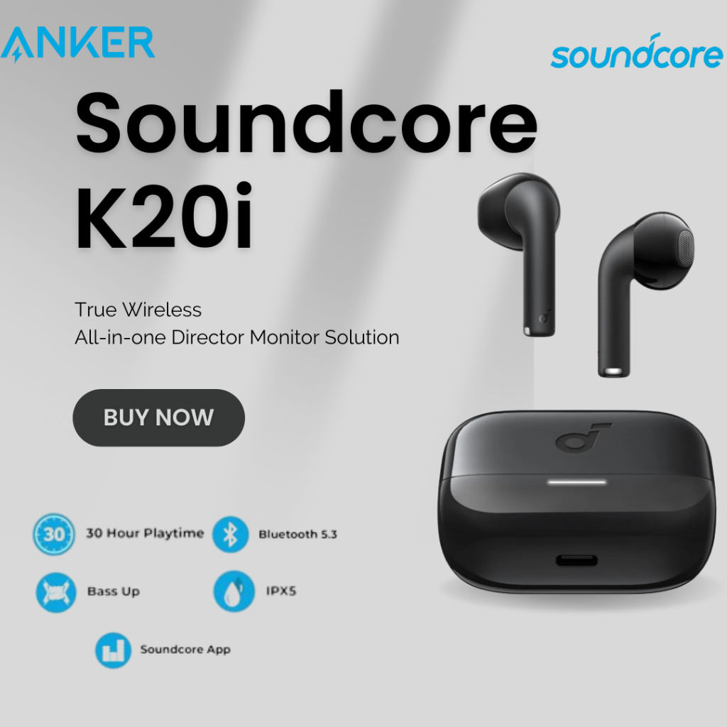 Jual NEW SOUNDCORE K20i by ANKER True Wireless Earbuds TWS Sound core ...