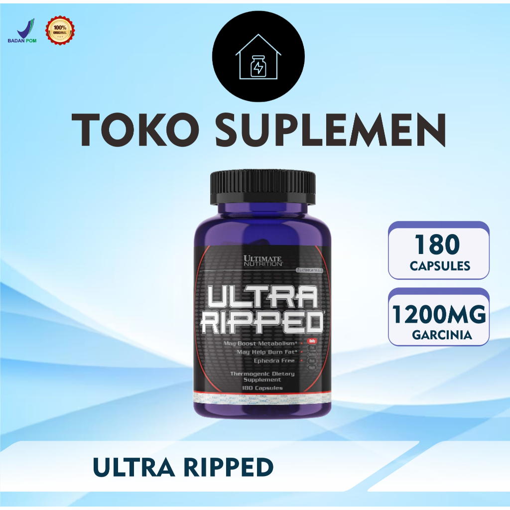 Jual ULTIMATE NUTRITION ULTRA RIPPED 90 KAPSUL - FATBURNER PEMBAKAR ...