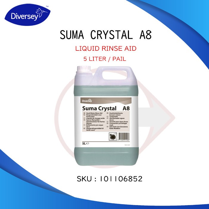 Jual Diversey Suma Crystal A8.8 (5 Liter) - LIQUID RINSE AID - Diversey ...