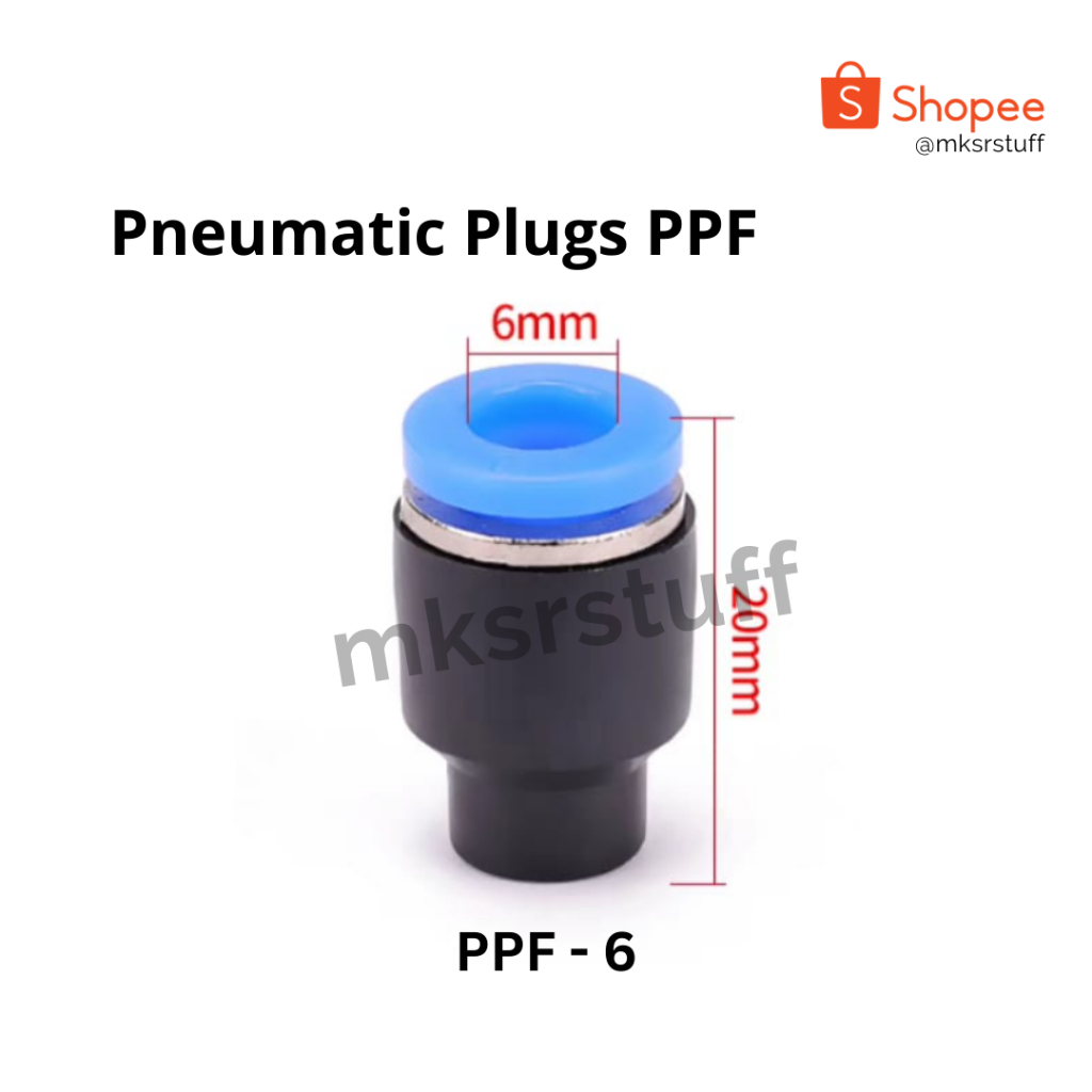 Jual PPF - Fitting Pneumatic Slip Lock Selang / Pneumatic Plugs PPF ...