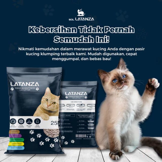 SOLLATANZA - Premium Pasir Kucing Gumpal Wangi 2.5L Bentonite Cat Litter