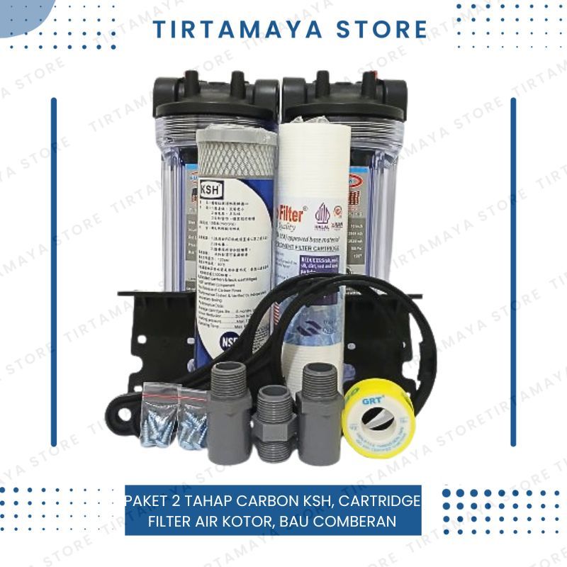 Jual Filter Air PAM Saringan Air Keruh Kotor Bau Berwarna 10 Inch ...