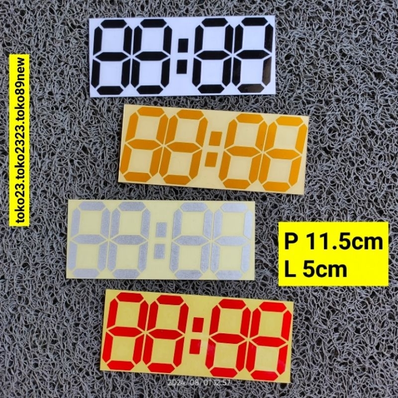 Jual sticker cutting motor stiker angka digital | Shopee Indonesia