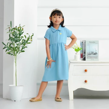 Dress Anak Perempuan Baju Anak Crinkle Air Flow Premium 4 9 Tahun