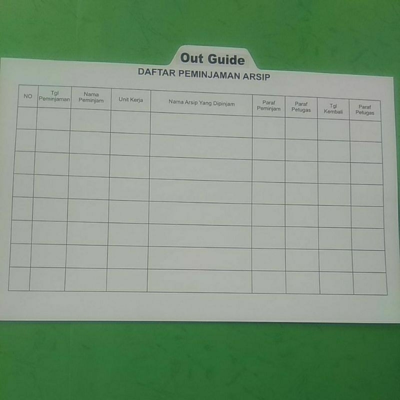 Jual Out Indikator Arsip Out Guide And Out Sheet Tunjuk Silang Shopee Indonesia