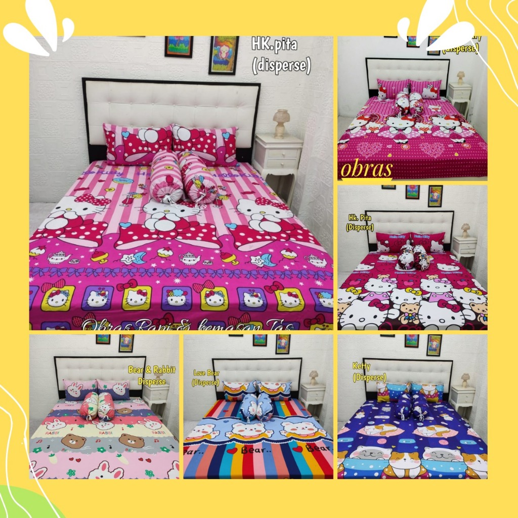 Rise Sprei Hello Kitty - Single Full Size 120 x 200 x 35 cm main image 1