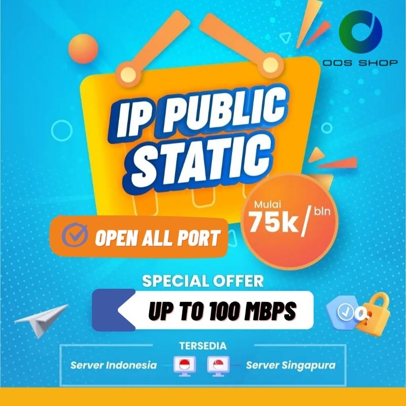 Jual IP Public Static Open All Port | Shopee Indonesia