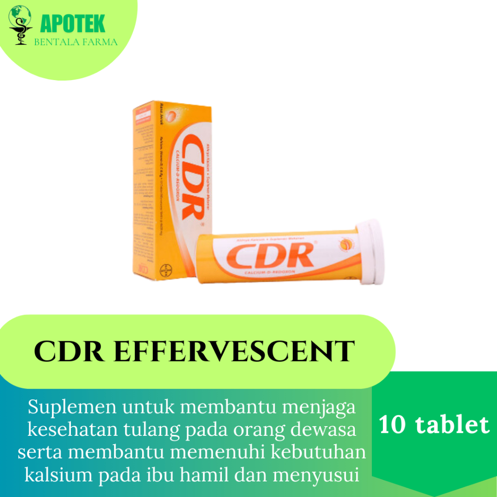 Jual CDR Kalsium Suplemen Kesehatan isi 10 Tablet Effervescent | Shopee ...
