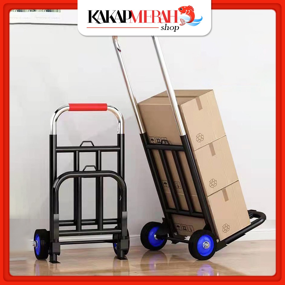 Jual Troli Tarik Lipat Pengangkat Galon Box Troley Dorong Barang ...