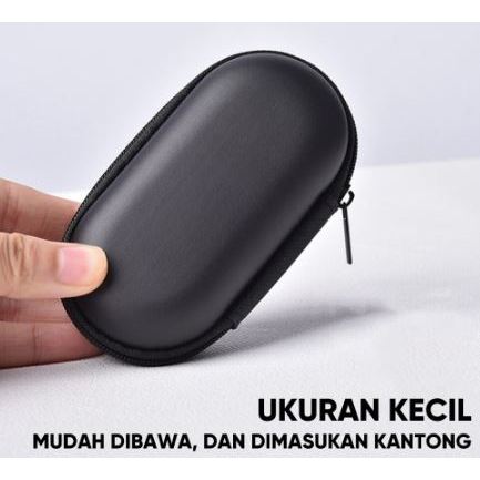 Jual Pouch Dompet Mini Model Oval Case Multifungsi Untuk simpan Kabel ...