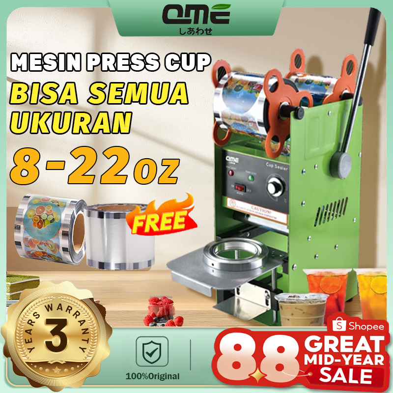 Jual Qme Mesin Press Cup Mesin Press Gelas Plastik Cup Sealer Oz Oz Shopee Indonesia