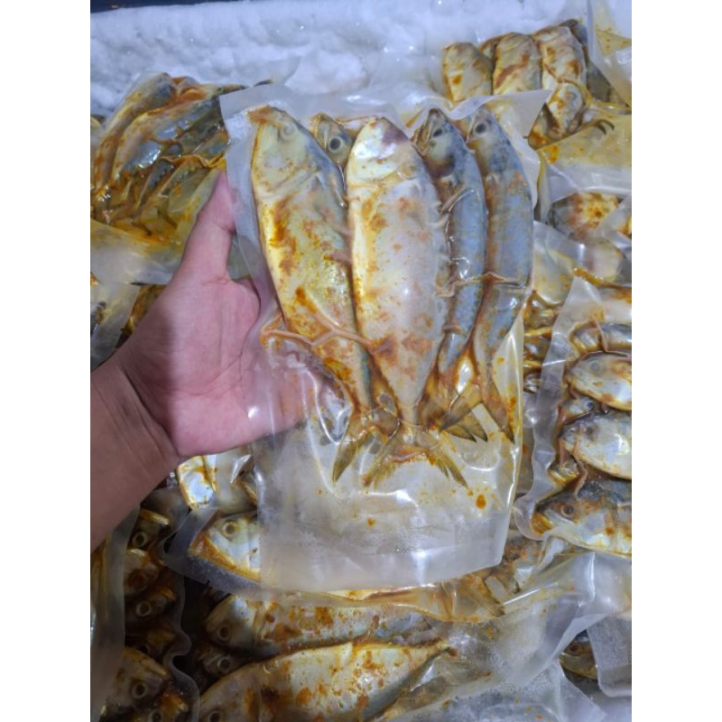 Jual ikan kembung bumbu kuning / ikan kembung marinasi / ikan kembung ...