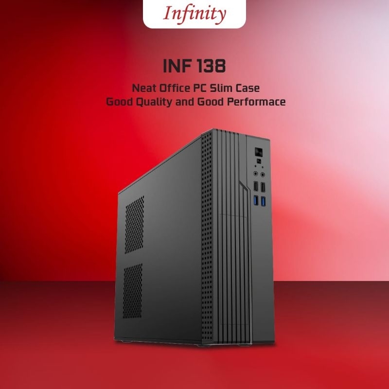 Jual INFINITY CASE INF 138 + 300watt ( 4 port USB ,slim case mATX ...