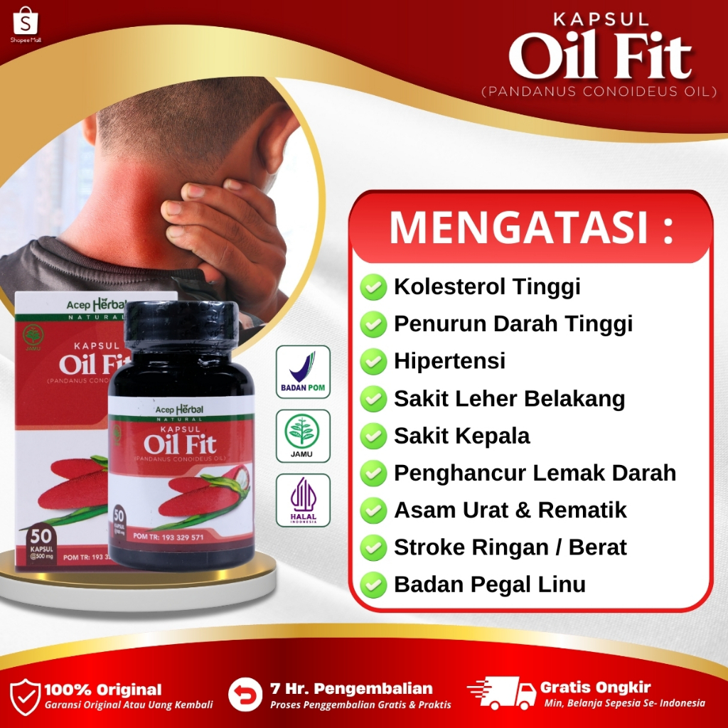 Obat Kolesterol Darah Tinggi Penurun Kolesterol Hipertensi Penghancur Lemak Darah Sakit Leher Oilfit