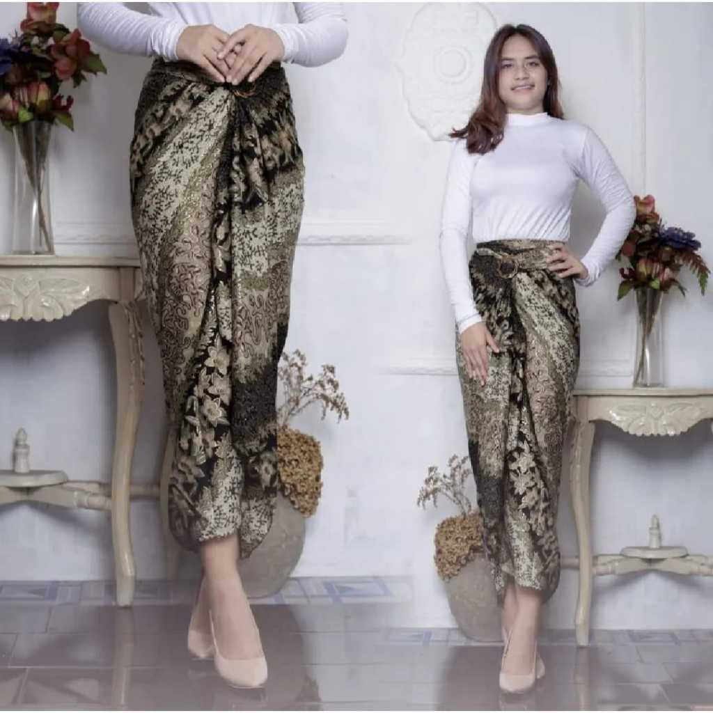 Jual Sale Rok Kebaya Lilit Motif Batik Wrap Skirt Murah Fashion Bawahan ...