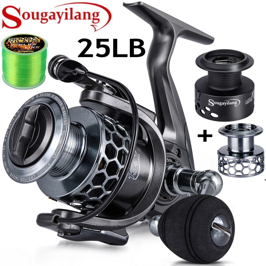 Compre Sougayilang carretel de pesca poderoso 13 1BB carretel
