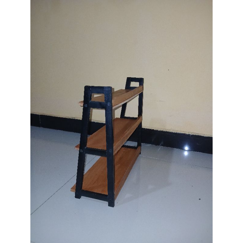 Jual rak medium 3 tingkat/rak kayu estetik/rak serbaguna | Shopee Indonesia
