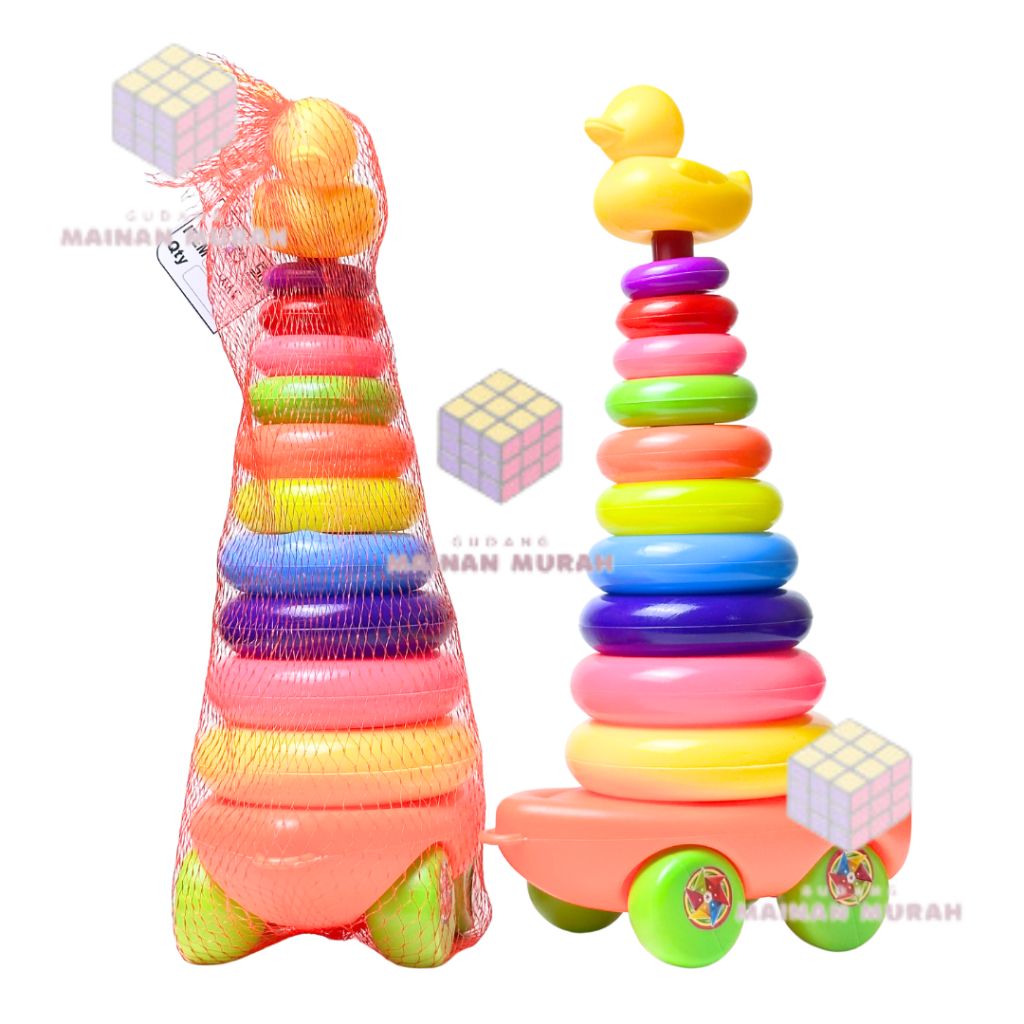 Jual MAINAN MURAH RODA RING DONAT BEBEK SUSUN | Shopee Indonesia
