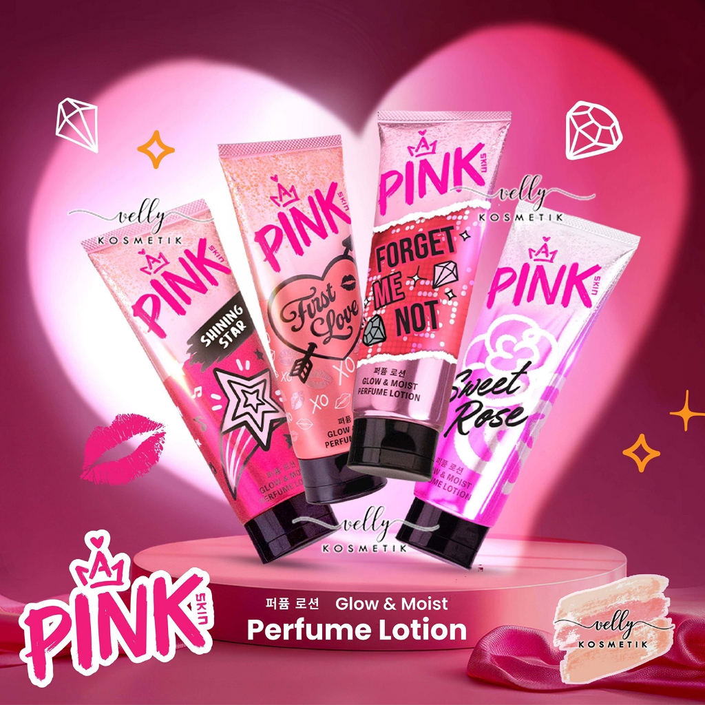 Jual Pink Skin Perfume Lotion Forget Me Not First Love Shining Star 
