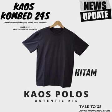 Kaos Polos Combed 24S Cotton Combed Premium Kaos Lengan Pendek Pria Wanita