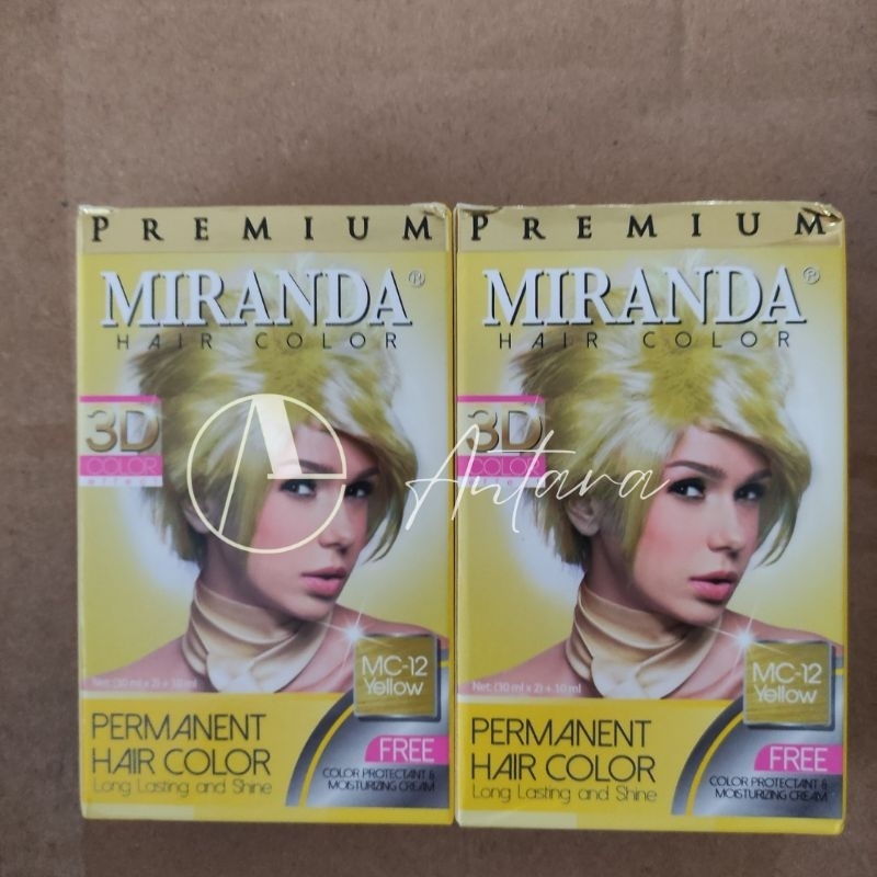 Jual Miranda Hair Color Premium / Pewarna Rambut / Cat Rambut - Yellow ...