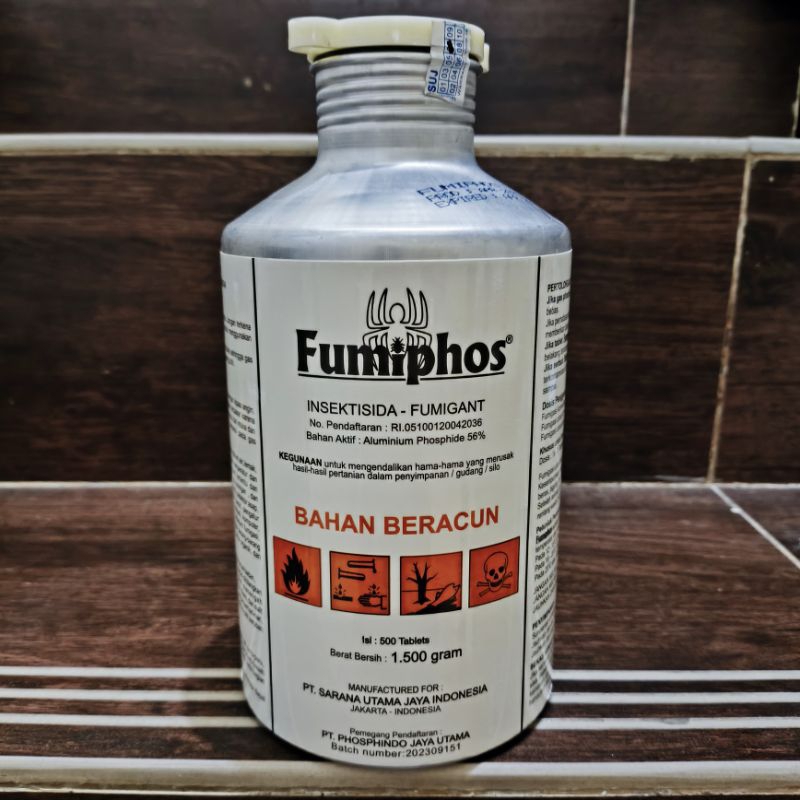 Jual FUMIPHOS 56TB insektisida FUMIGASI Hama Gudang Pertanian 500 ...