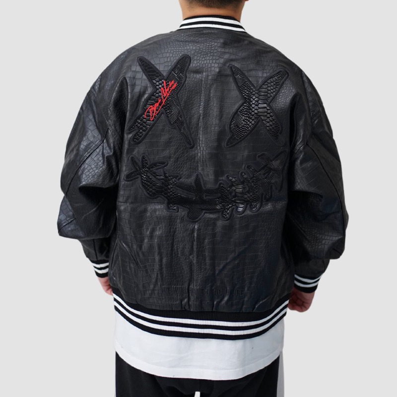 Jual RIC Ricky Is Clown Black Mamba Varsity Jakcet Black ( 100% ...