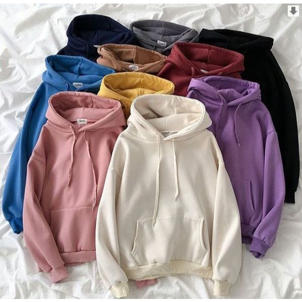 Jual Sweater Hoodie Polos Pria Wanita Switer Cowok Premium Distro BAYAR DI TEMPAT Shopee Indonesia