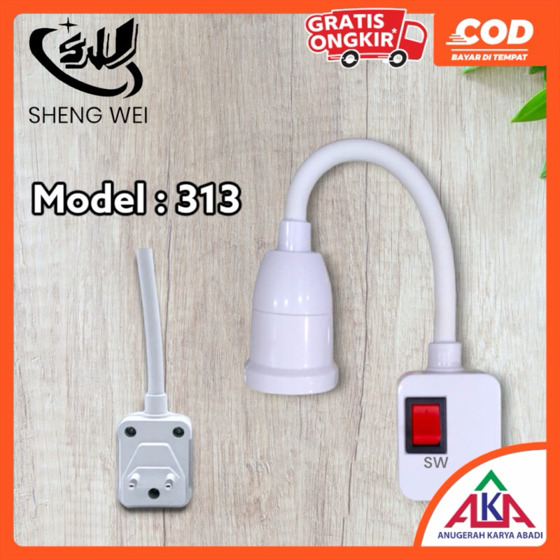 Jual FITTING LAMPU FLEKSIBEL E27 SW 312/ 313 SHENGWEI | Shopee Indonesia