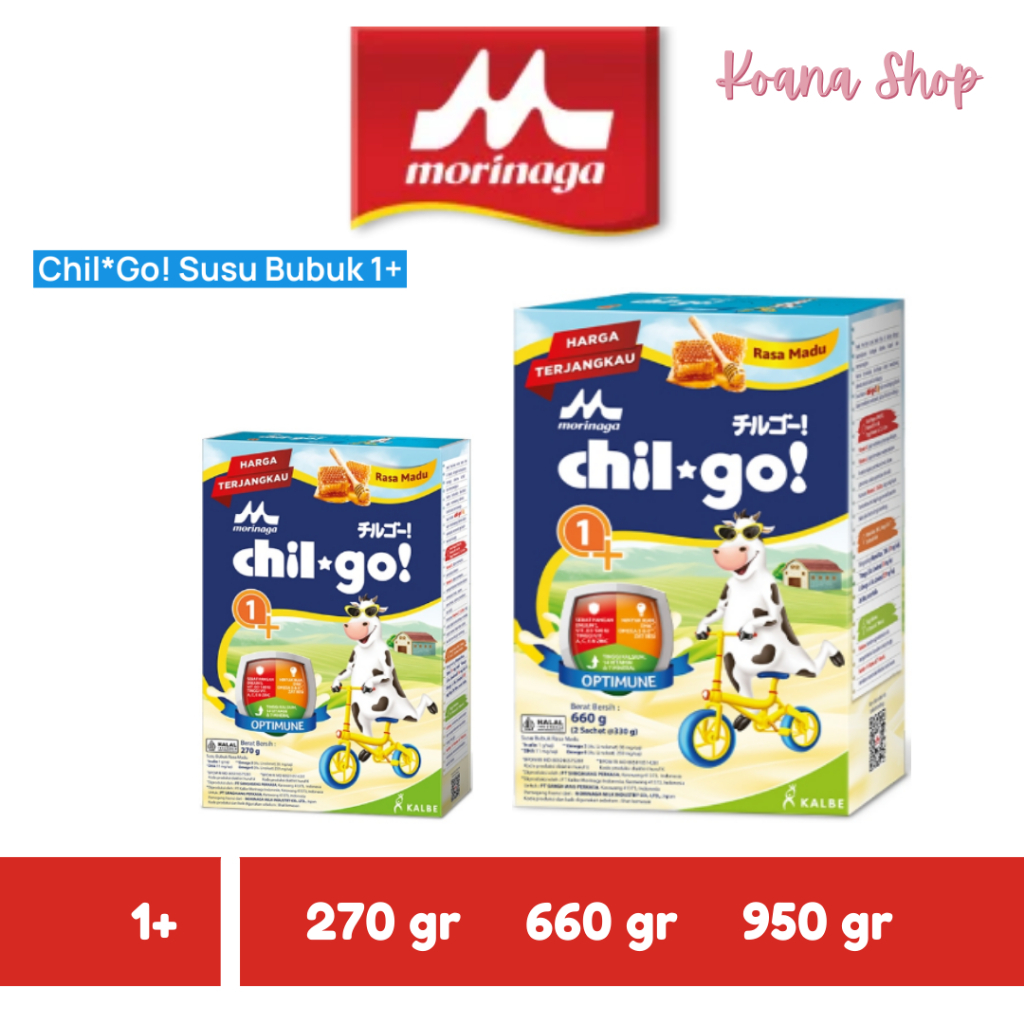Jual Morinaga Chil Go 1+ Madu/Vanila 270 gr/660 gr/950 gr | Shopee ...