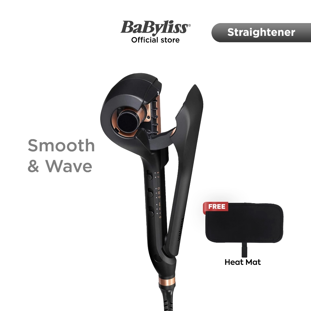 Babyliss Paris Smooth and Wave 2662U Catok Lurus Keriting Rambut