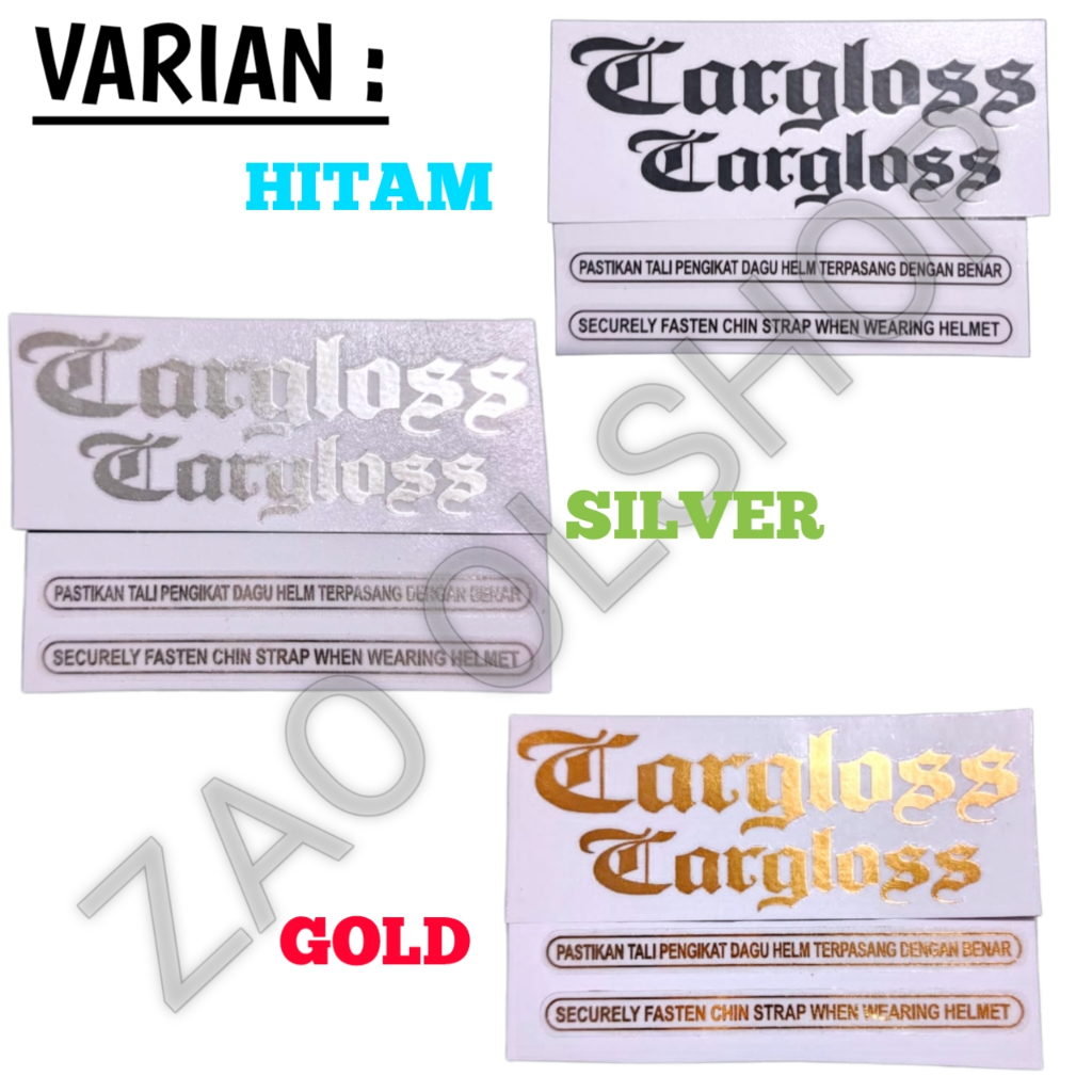 Jual Sticker Helm Murah CG Cutting Sticker Model Cargloss Full Set ...