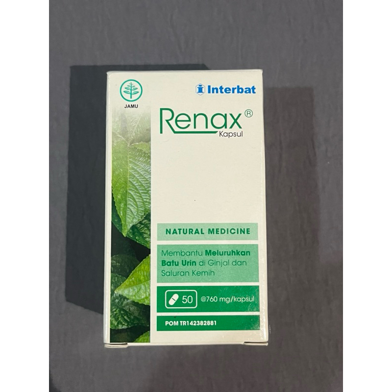 Jual Renax Botol Isi 50 kapsul-Interbat suplemen herbal untuk ginjal ...