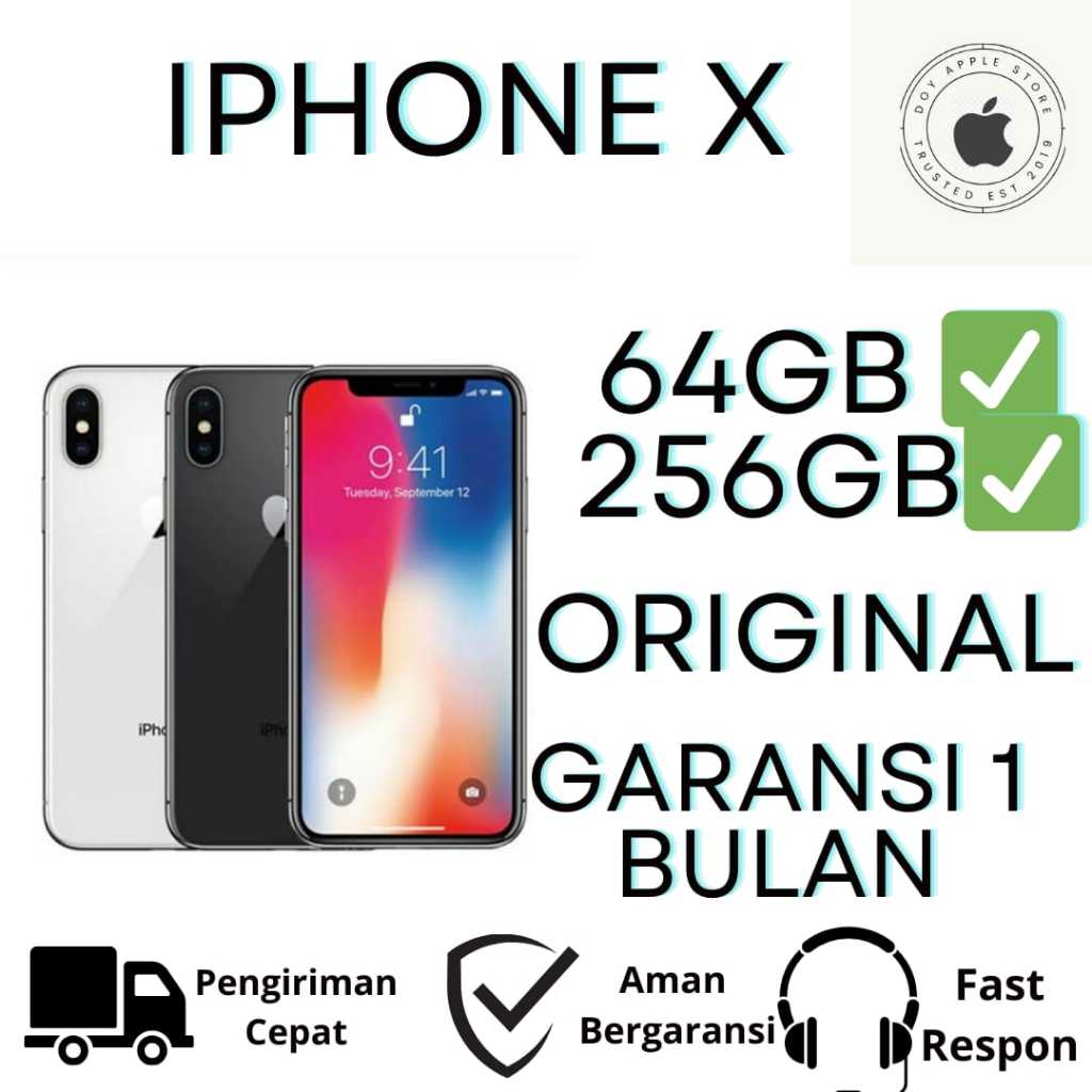 Jual iPhone X Original Second Like NEW 100% (BERGARANSI) | Shopee Indonesia